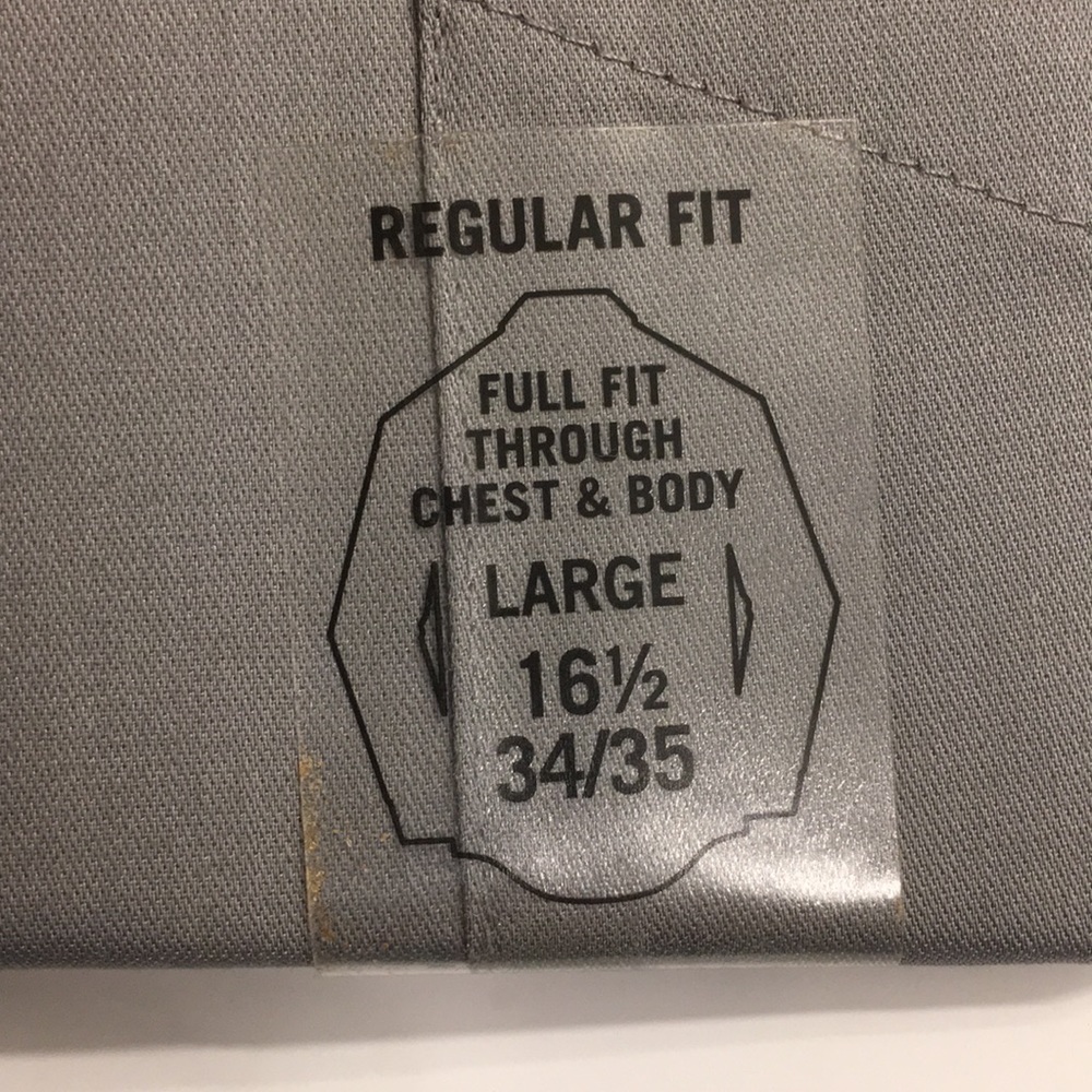 NEW - Van Heusen Mens Button Up Dress Shirt - Large - Picture 5 of 7